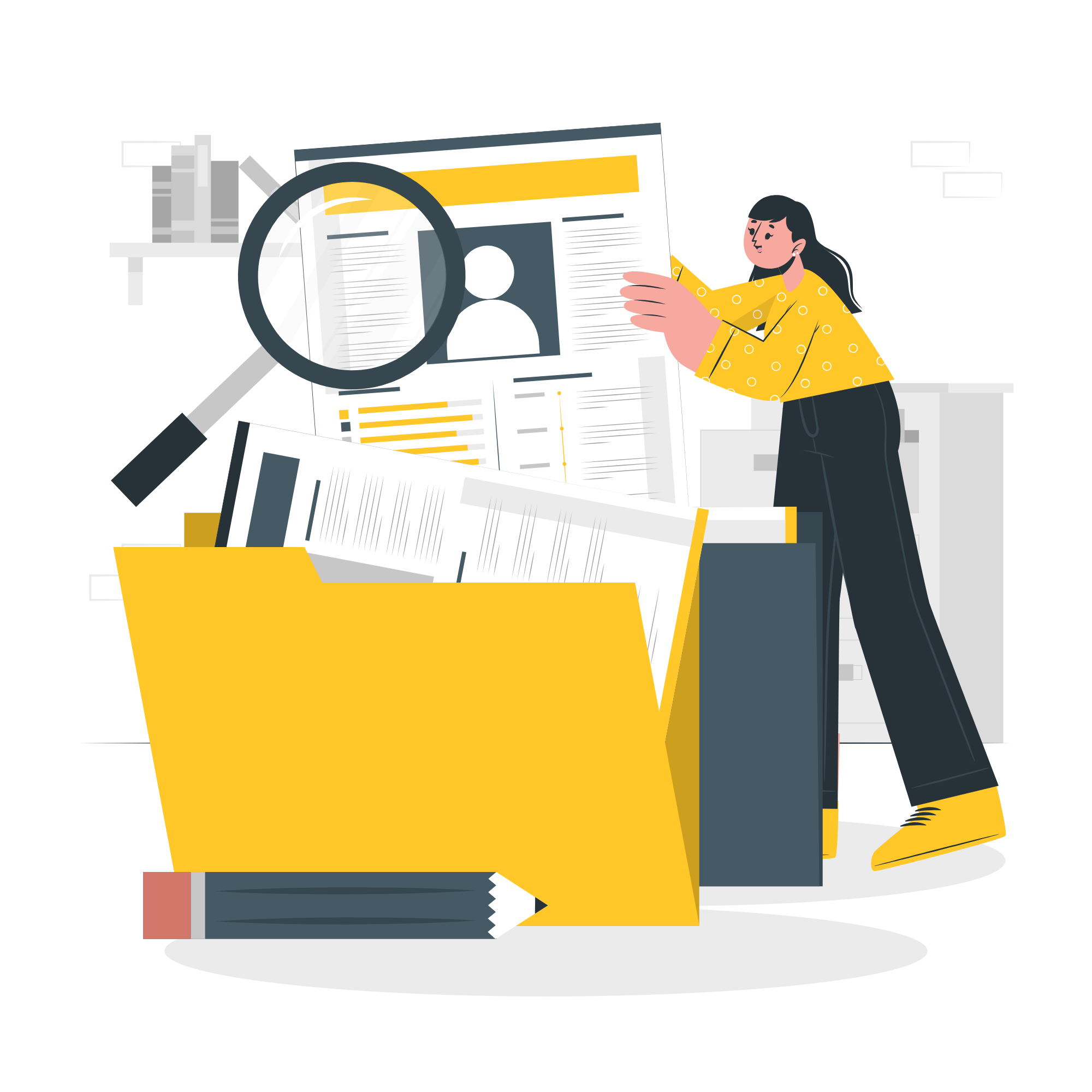 Resume Review Illustration